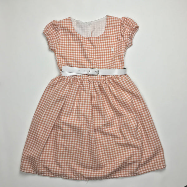 Girls Frock Polo Check sku05005