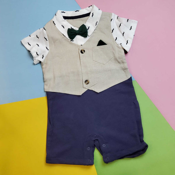 Boys Suit Waistcoat Bow sku05196