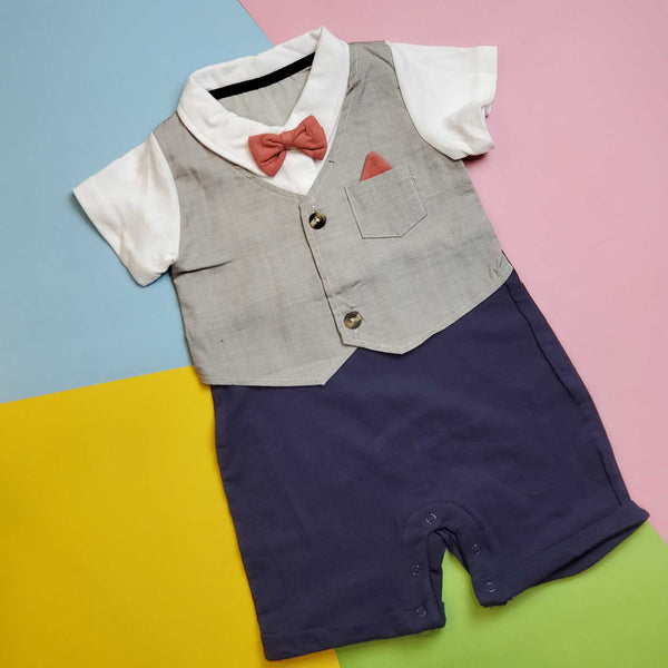 Boys Suit Waistcoat Bow sku05196