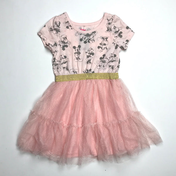 Girls Frock Mickey Mouse Net Shimmer Dot sku05051