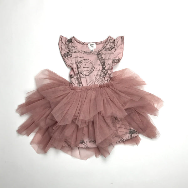 Girls Frock Paris Net Gem Look sku05378
